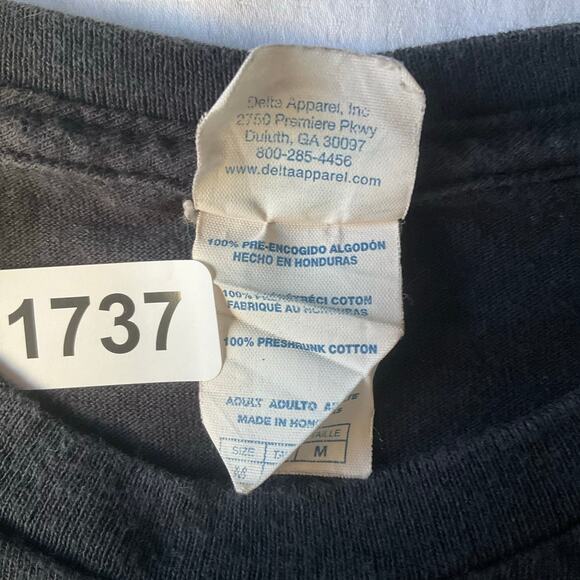 Delta Pro Weight Men Short Sleeve T-shirt size M, Black, America In God We Trust - Picture 7 of 8